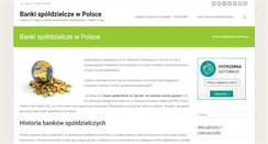 Desktop Screenshot of banki-spoldzielcze.com.pl