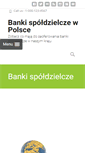 Mobile Screenshot of banki-spoldzielcze.com.pl